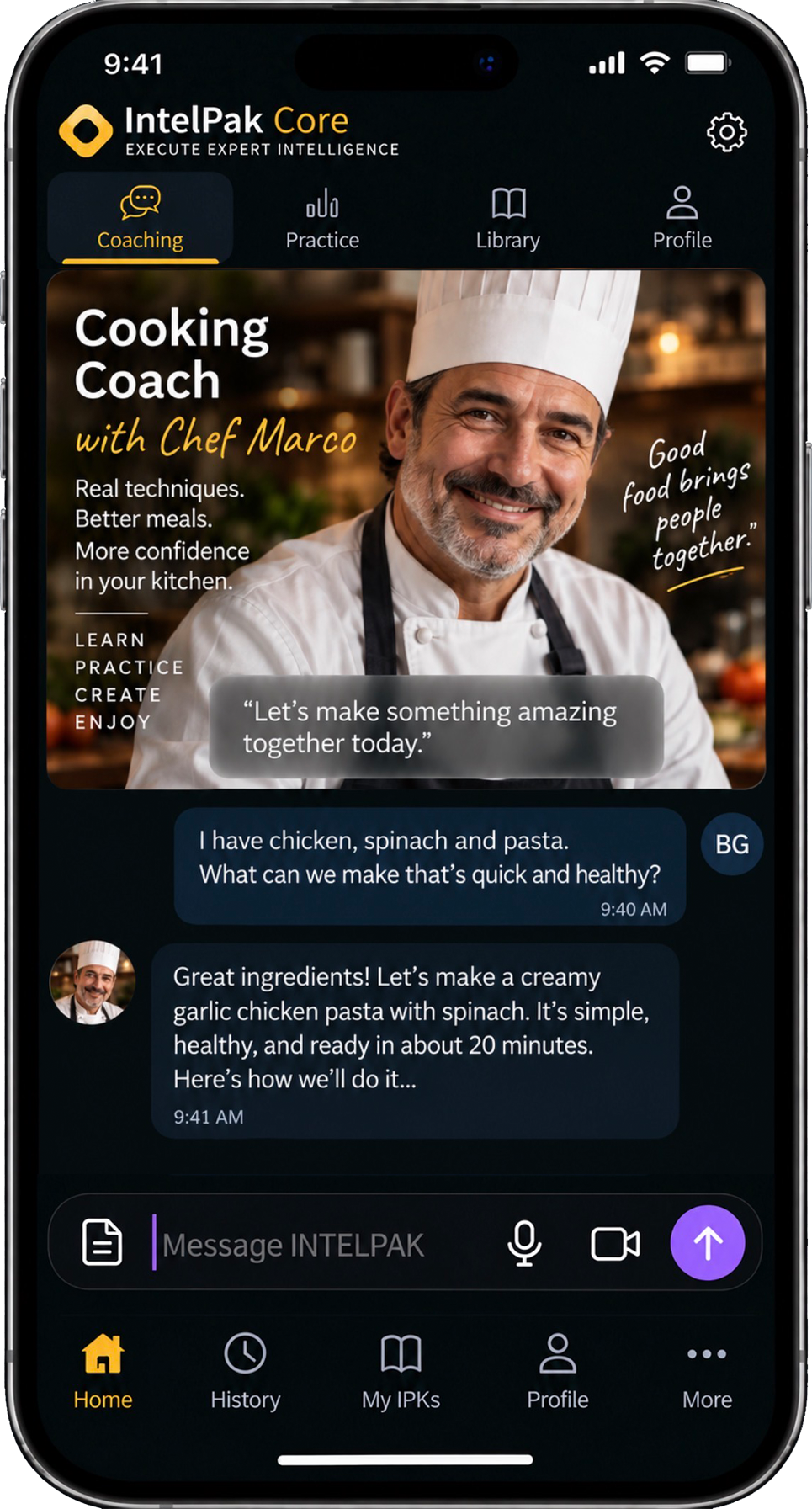 Cooking Coach