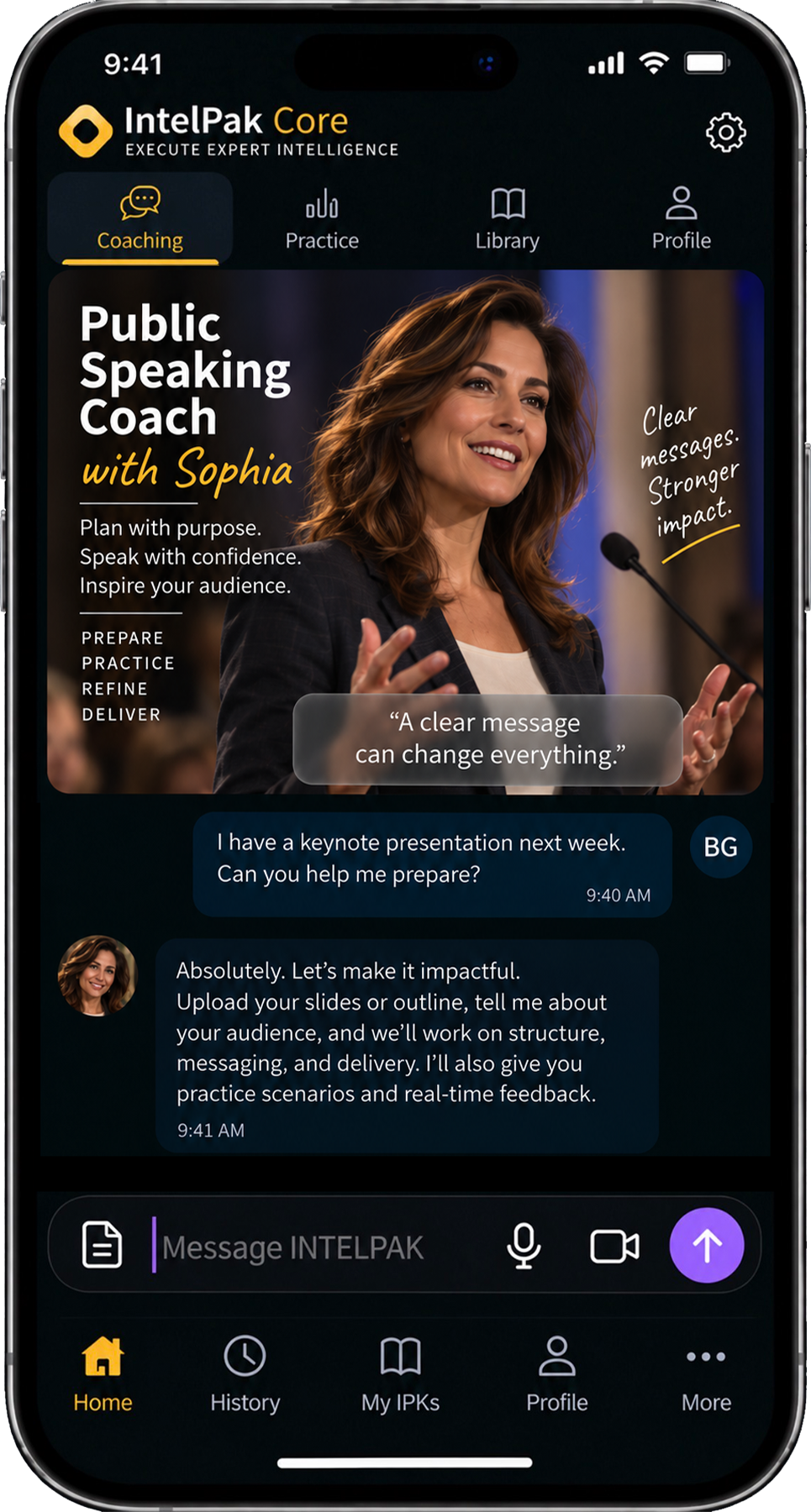 Public Speaking Coach
