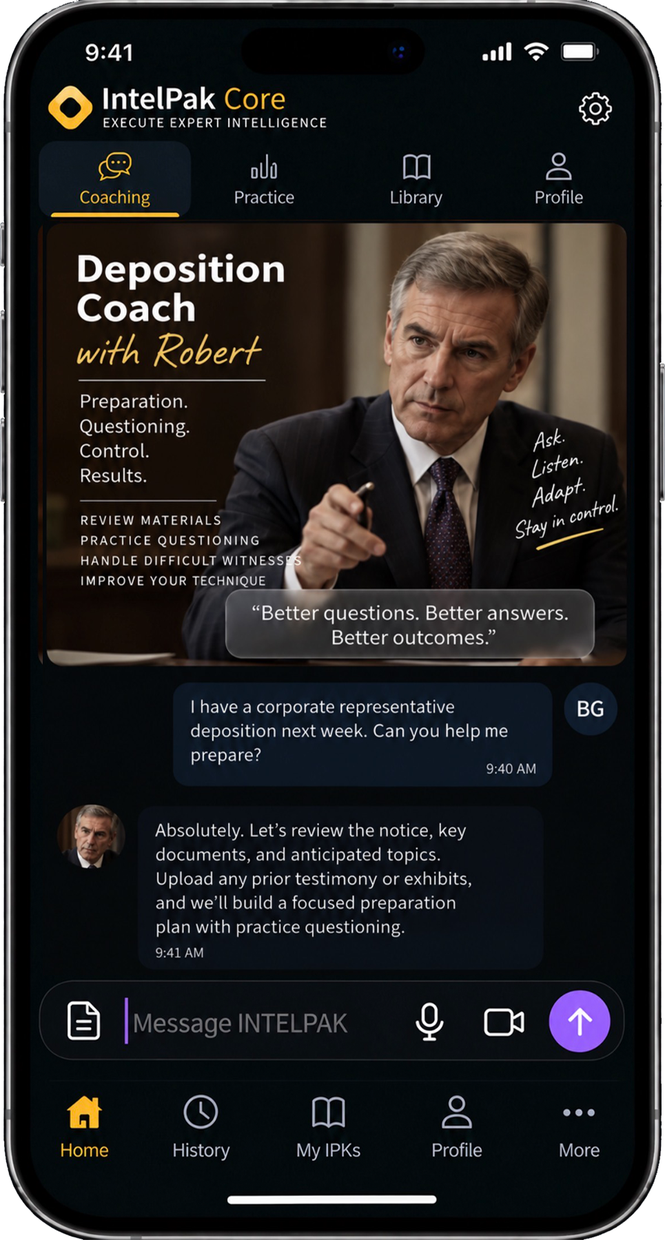 Deposition Coach